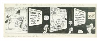 (COMICS.)  HENRY CONWAY BUD FISHER. Group of 2 Mutt and Jeff comic strips.